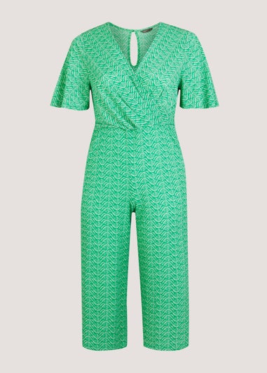Papaya Curve Green Print Jumpsuit