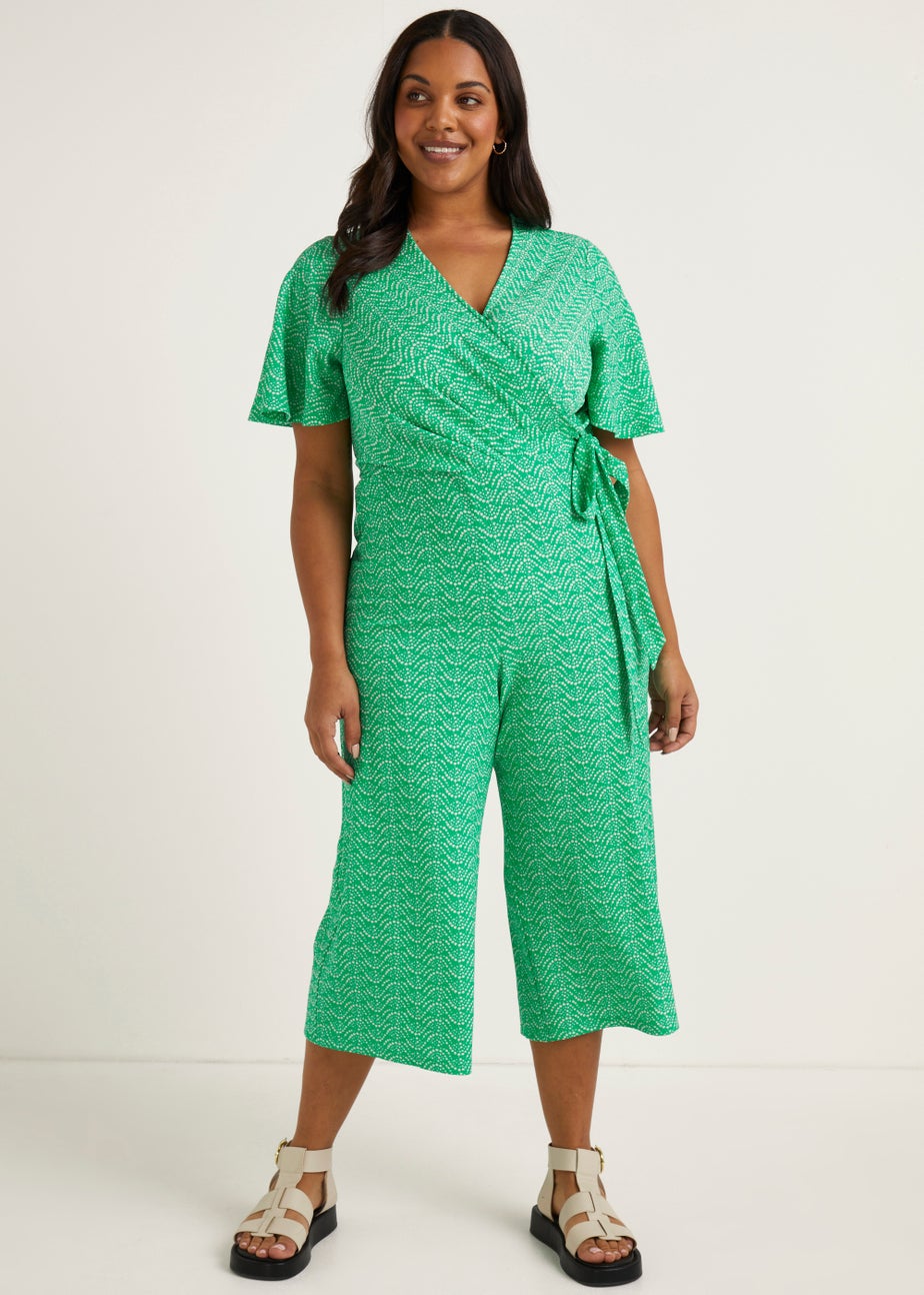 Papaya Curve Green Print Jumpsuit