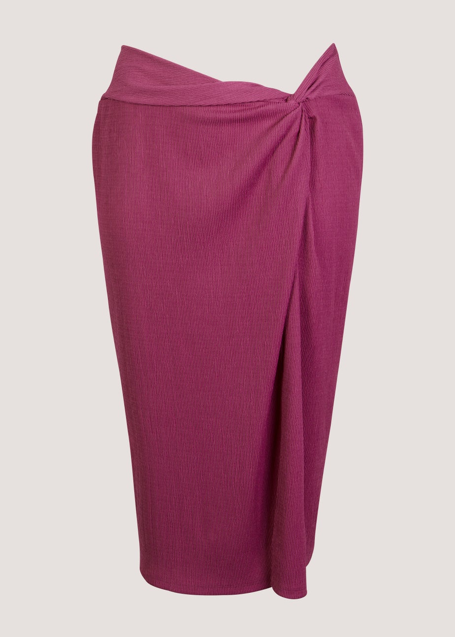 Papaya Curve Pink Wrap Skirt