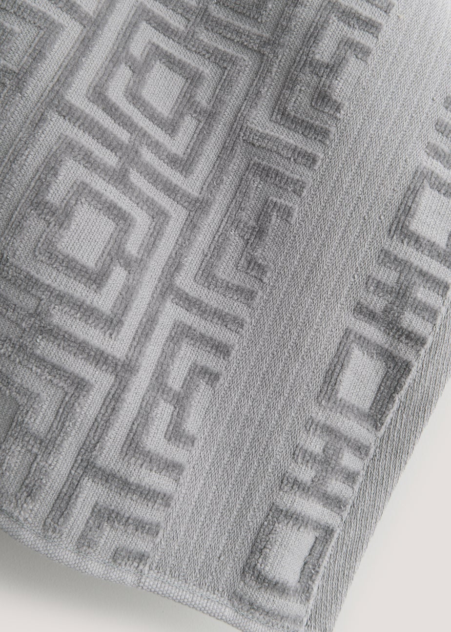 Grey Key Velour Towels (450gsm)