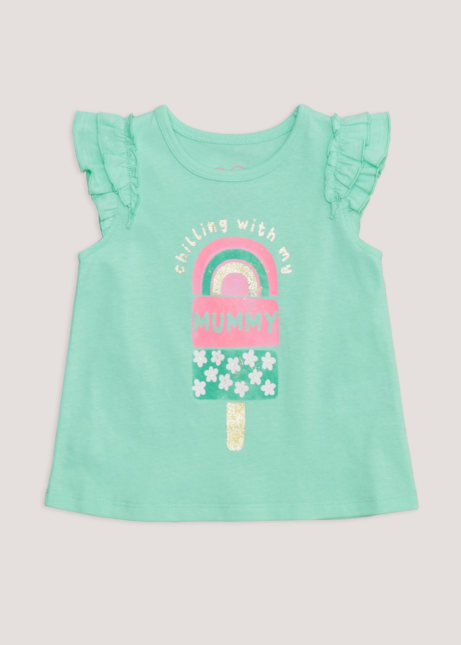 Girls Lime Ice Lolly Print T-Shirt (9mths-6yrs)