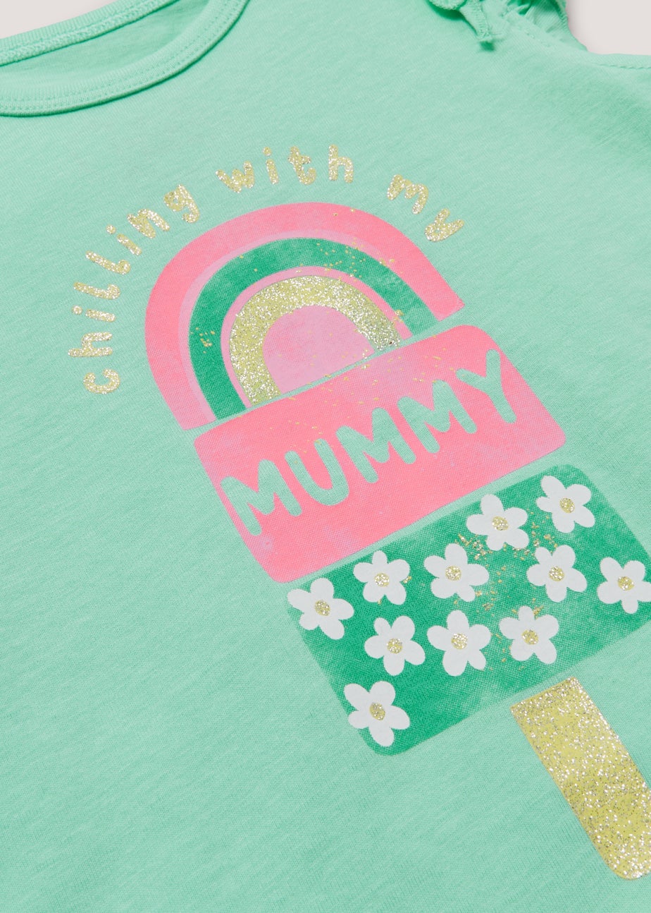 Girls Lime Ice Lolly Print T-Shirt (9mths-6yrs)