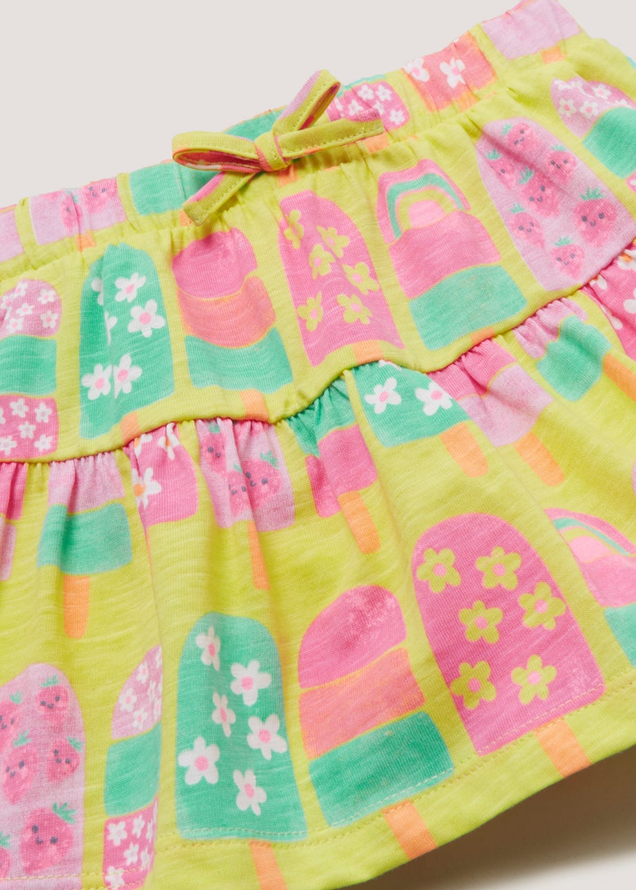 Girls Yellow Ice Lolly Skort (9mths-6yrs)