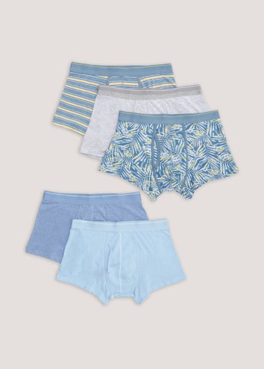 5 Pack Blue Pastel Print Keyhole