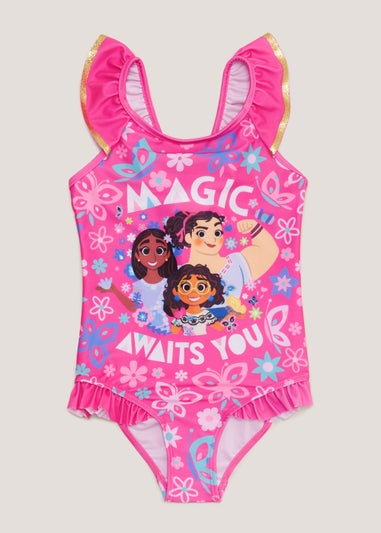Kids Pink Disney Encanto Swimming Costume (2-9yrs)