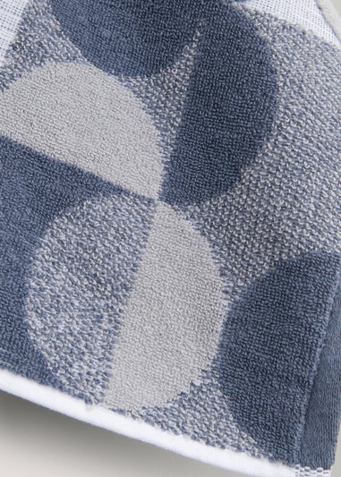 Grey Geo Jacquard Towels