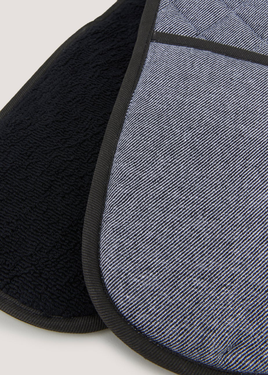 Black Pro Textiles Oven Gloves (91.5cm x 19cm)