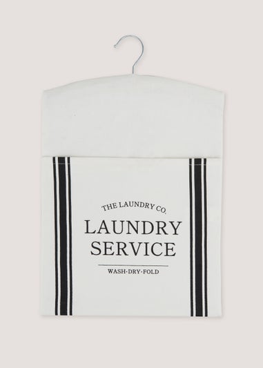 White The Laundry Co Peg Bag (45cm x 30cm)