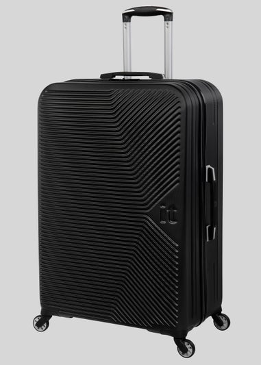 IT Luggage Black Hard Shell Suitcase