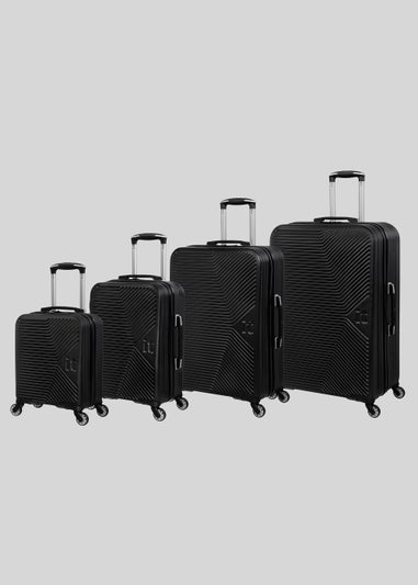 IT Luggage Black Hard Shell Suitcase