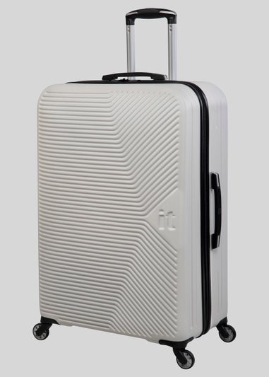 IT Luggage White Hard Shell Suitcase