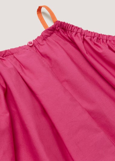 Girls Mini Me Pink & Orange Maxi Dress (4-13yrs)