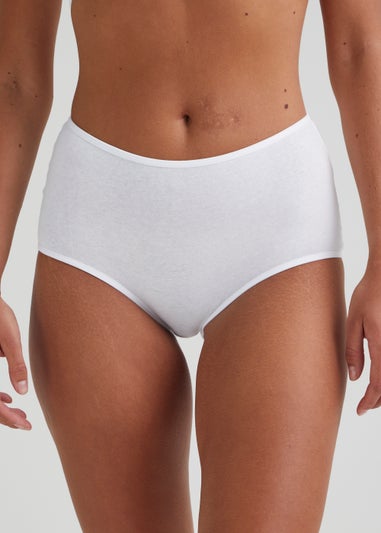 4 Pack White Full Knickers
