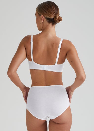 4 Pack White Full Knickers