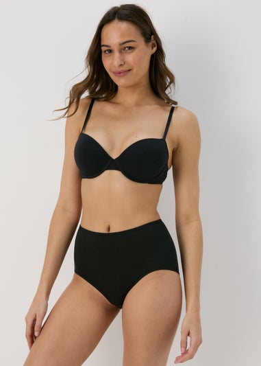 4 Pack Black Full Knickers