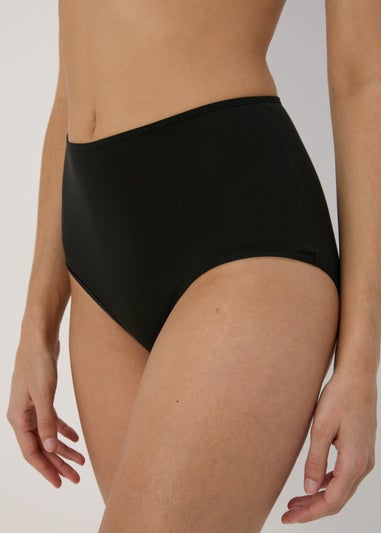 4 Pack Black Full Knickers