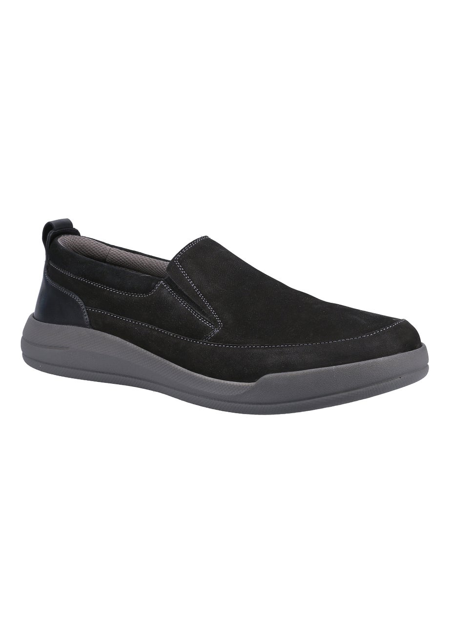 Hush Puppies Eamon Black Slip On Shoes