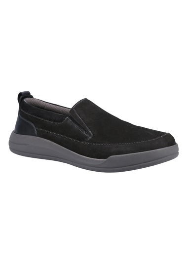 Hush Puppies Eamon Black Slip On Shoes
