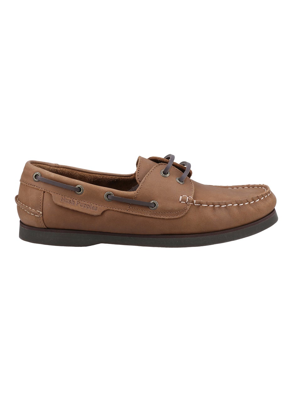 Hush Puppies Henry Tan Boat Shoes