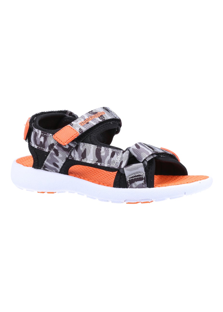 Boys Hush Puppies Miles Orange Quarter Strap Sandals (Younger 10-Older 2)