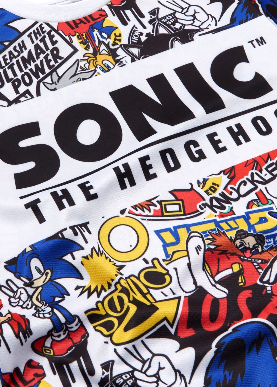 Kids Multicoloured Sonic the Hedgehog T-Shirt (4-13yrs)