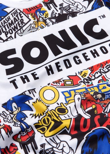 Kids Multicoloured Sonic the Hedgehog T-Shirt (4-13yrs)