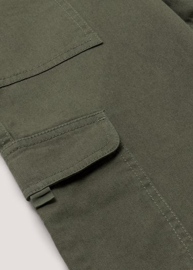 Girls Khaki Cargo Trousers (4-8yrs)