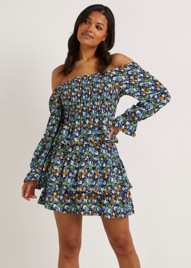 JDY Lotus Multicoloured Floral Print Layer Co-Ord Skirt