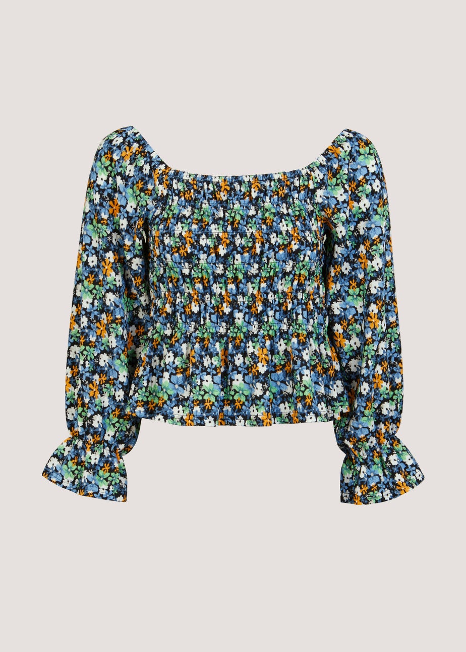 JDY Lotus Multicoloured Floral Print Layer Co-Ord Top