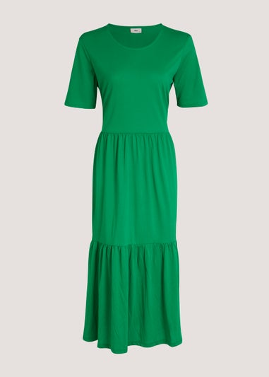 JDY Green Tiered Dress