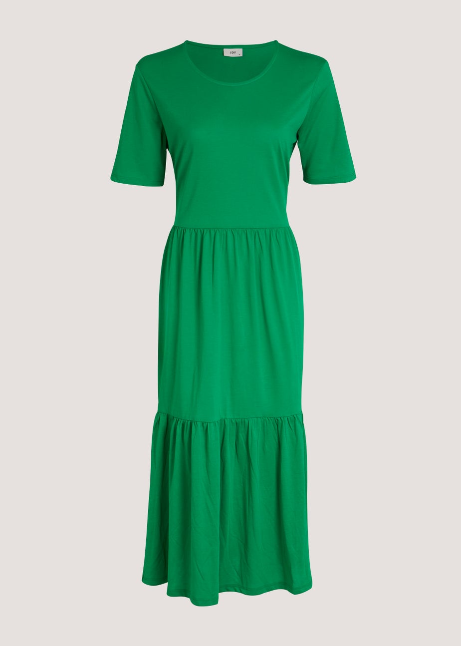 JDY Green Tiered Dress