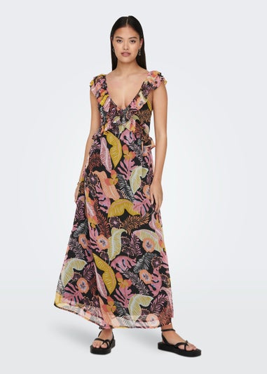 JDY Pixi Black Leaf Dress