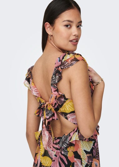 JDY Pixi Black Leaf Dress