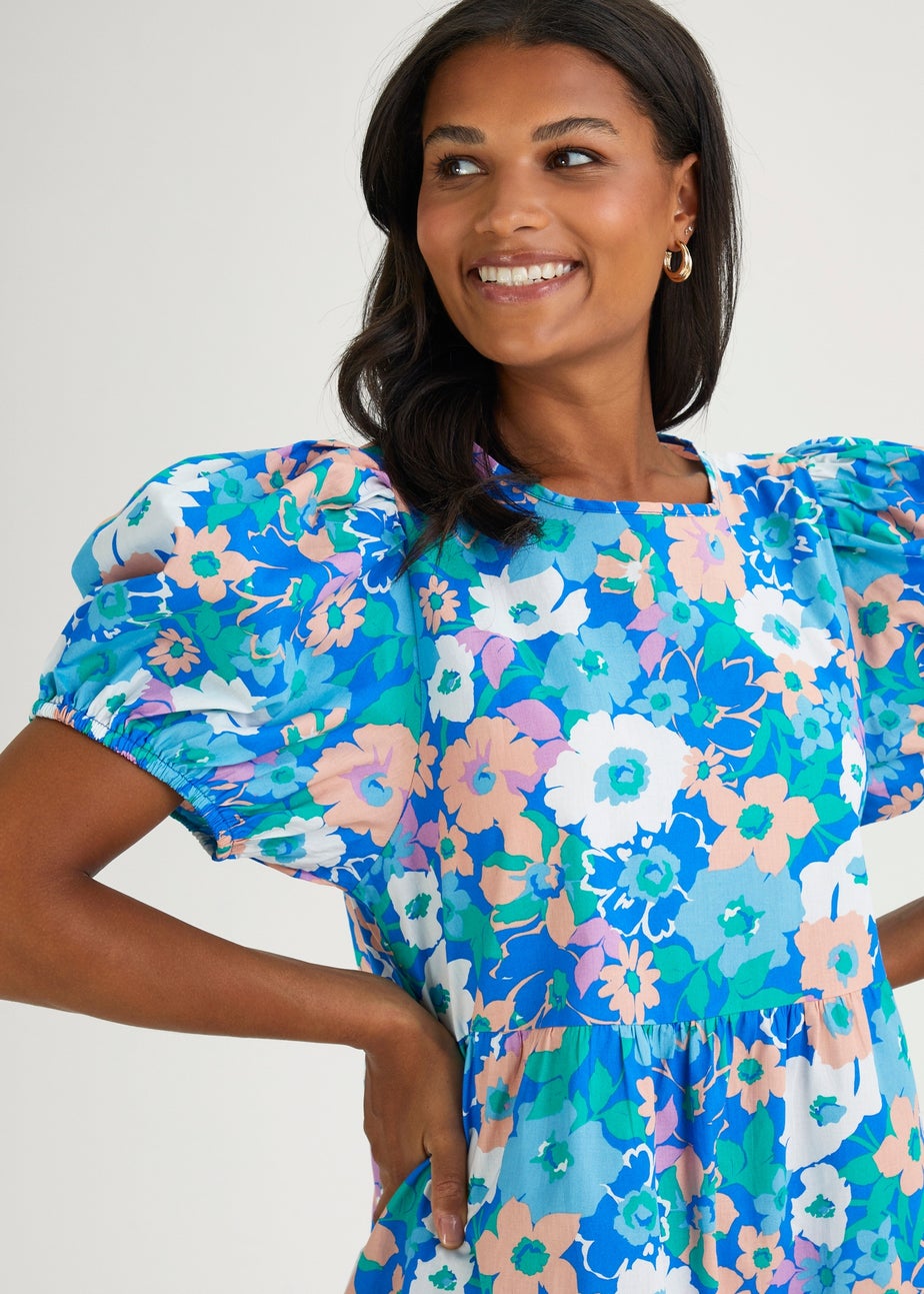JDY Reese Multicoloured Floral Mini Dress