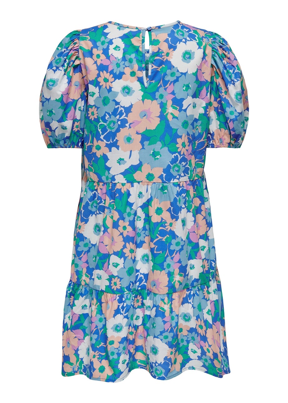 JDY Reese Multicoloured Floral Mini Dress