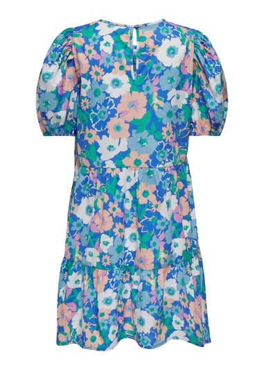 JDY Reese Multicoloured Floral Mini Dress