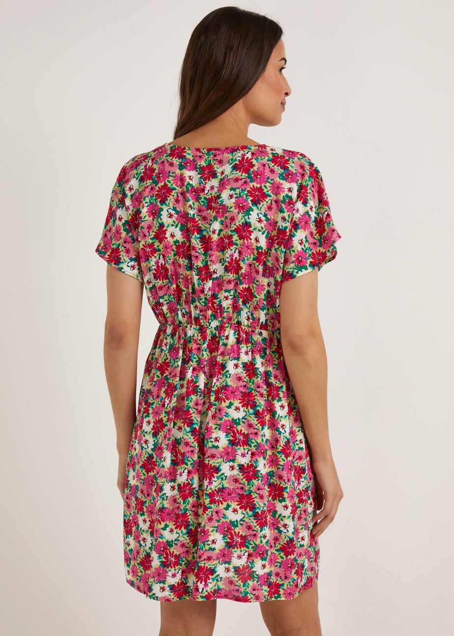 Multicoloured Floral Mini Dress