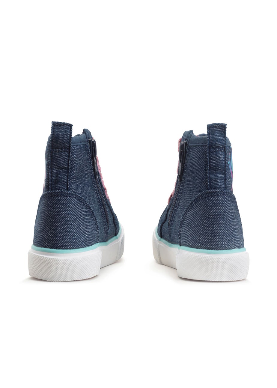 Start-Rite Secret Floral Print Lace Up High Top Trainers