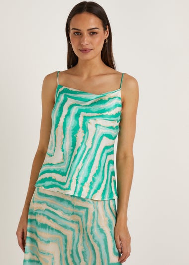 Et Vous Multicoloured Tie Dye Cami Top