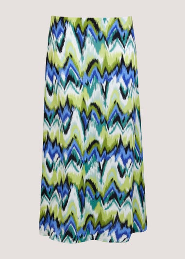 Multicoloured Zigzag Co-Ord Midi Skirt