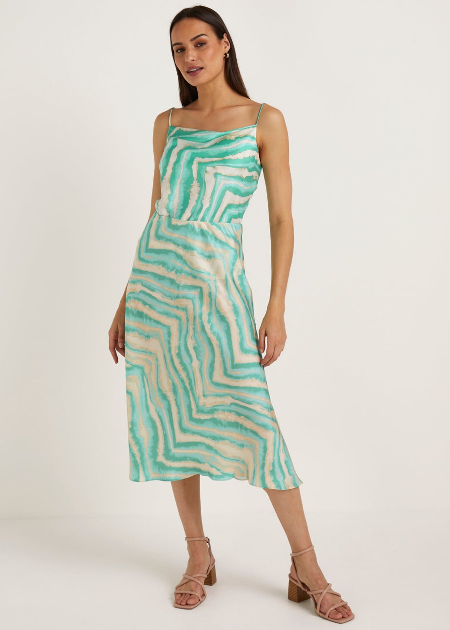 Et Vous Multicoloured Tie Dye Midi Skirt