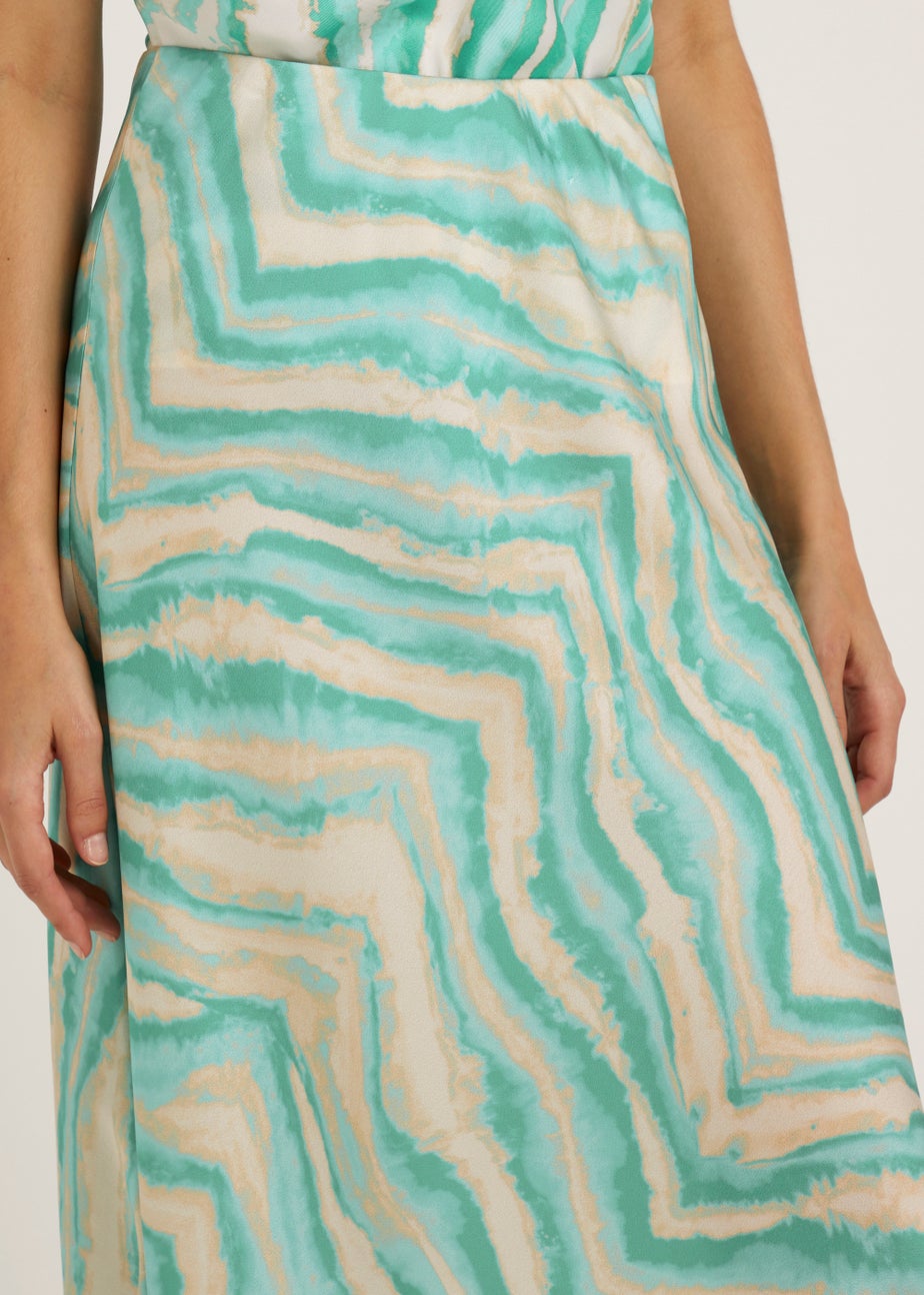 Et Vous Multicoloured Tie Dye Midi Skirt
