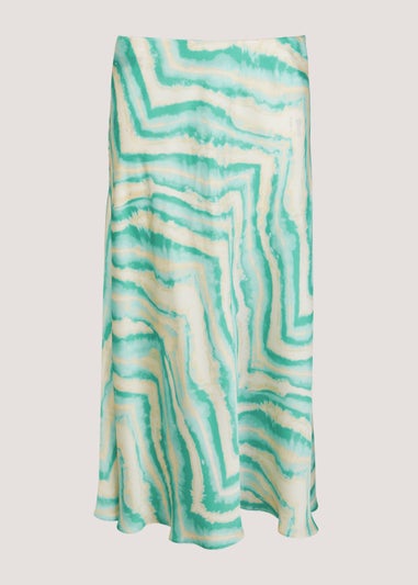 Et Vous Multicoloured Tie Dye Midi Skirt