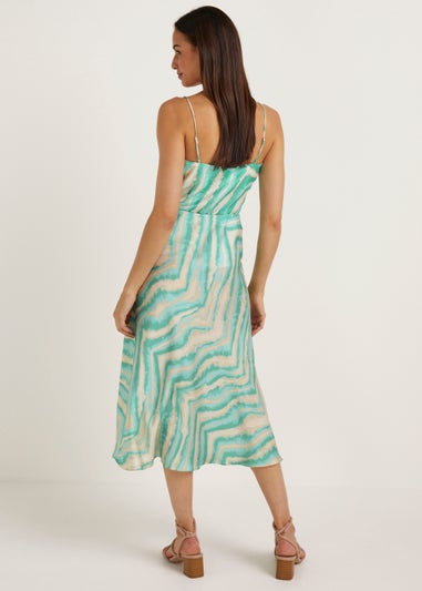 Et Vous Multicoloured Tie Dye Midi Skirt