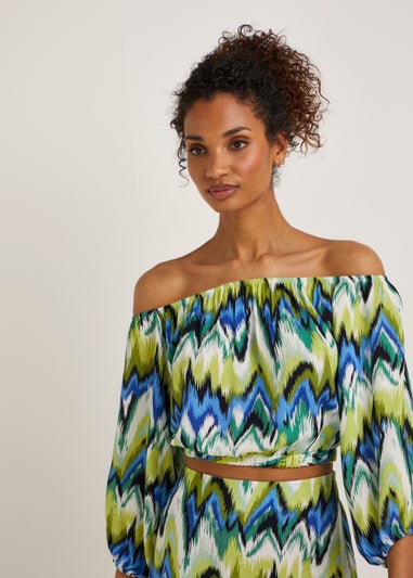Multicoloured Zigzag Co-Ord Top