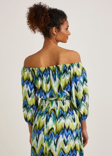 Multicoloured Zigzag Co-Ord Top