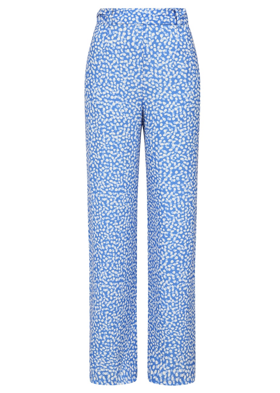 Girls on Film by Dani Dyer Blue Floral Wide Leg Co-Ord Trousers