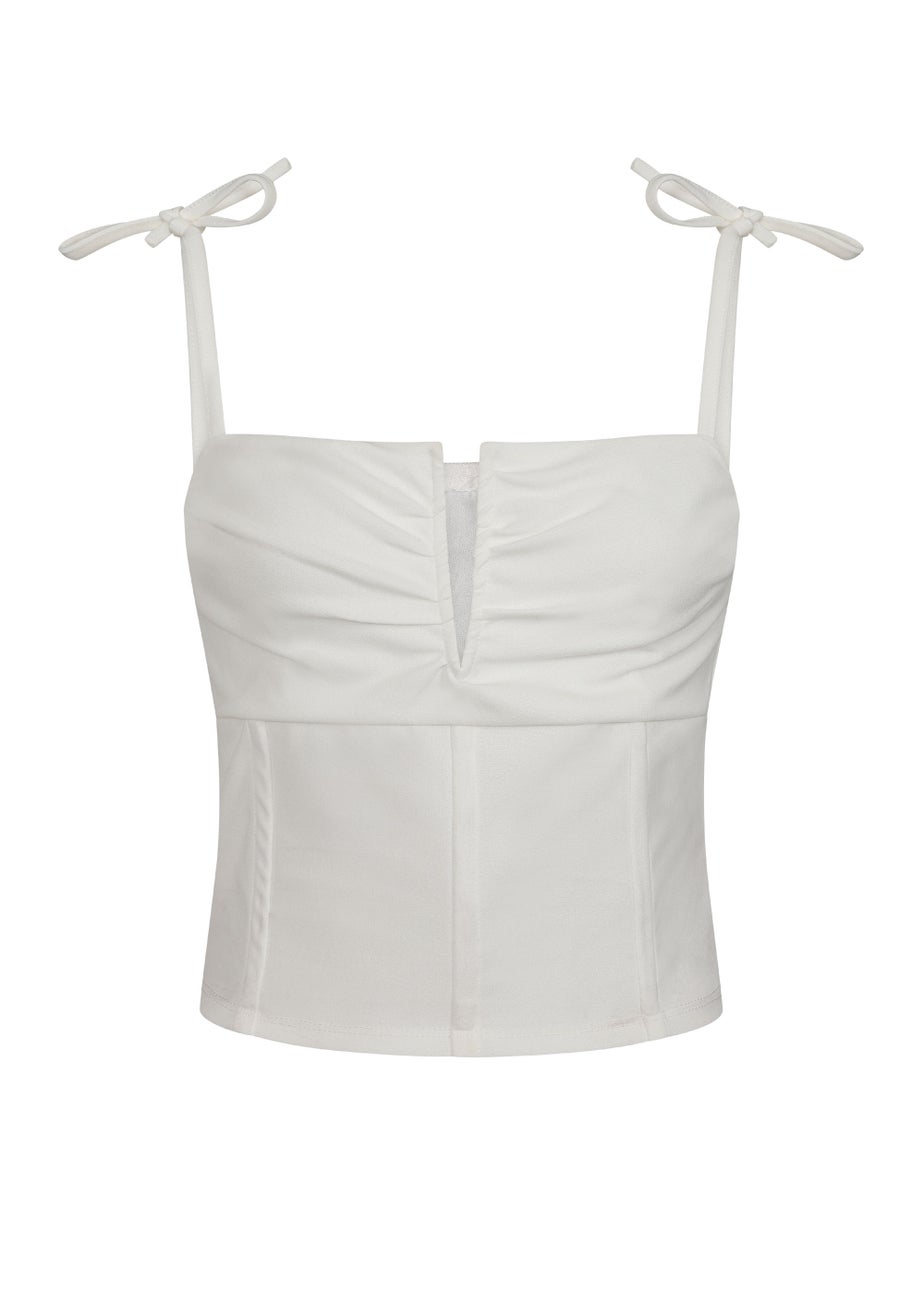 Girls on Film by Dani Dyer Ivory Co-Ord Bralette Top