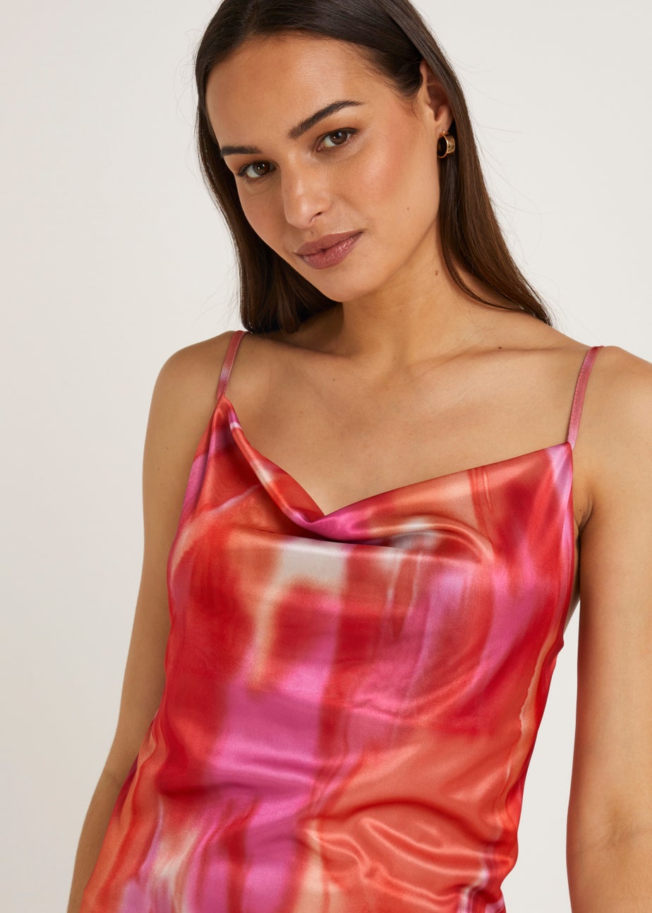Et Vous Multicoloured Tie Dye Cami Dress