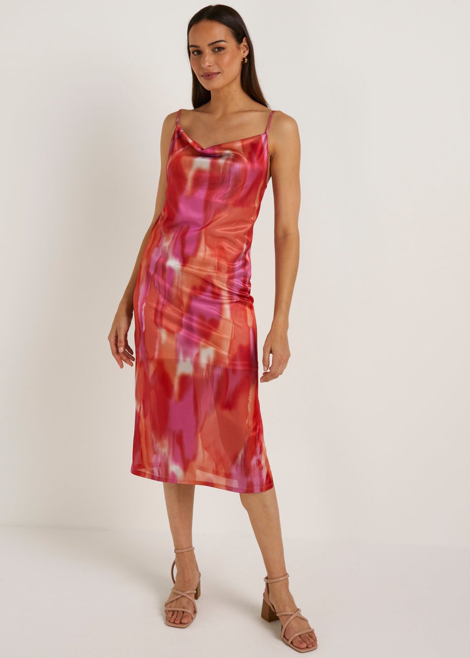 Et Vous Multicoloured Tie Dye Cami Dress